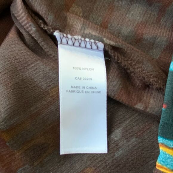 Cleo Petites Abstract Design 3/4 Sleeve Blouse S - Picture 3 of 5